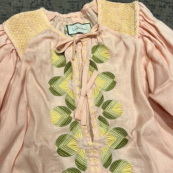 INNIKA CHOO HANS UFMAFROK Mini SMOCK in Peach- one size fits all - Picture 4 of 8